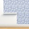 Blue Brushstrokes Background Watercolor Watercolour Abstract Hipster Brush Dots Nursery Polka Dot Paint Custom Removable Wallpaper by Spoonflower Peel & Stick Wallpaper 2FT Wide